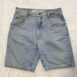 Vtg Structure Jean Shorts Made In USA Blue Denim Faded Urban Wear Y2K Men 33 EUC